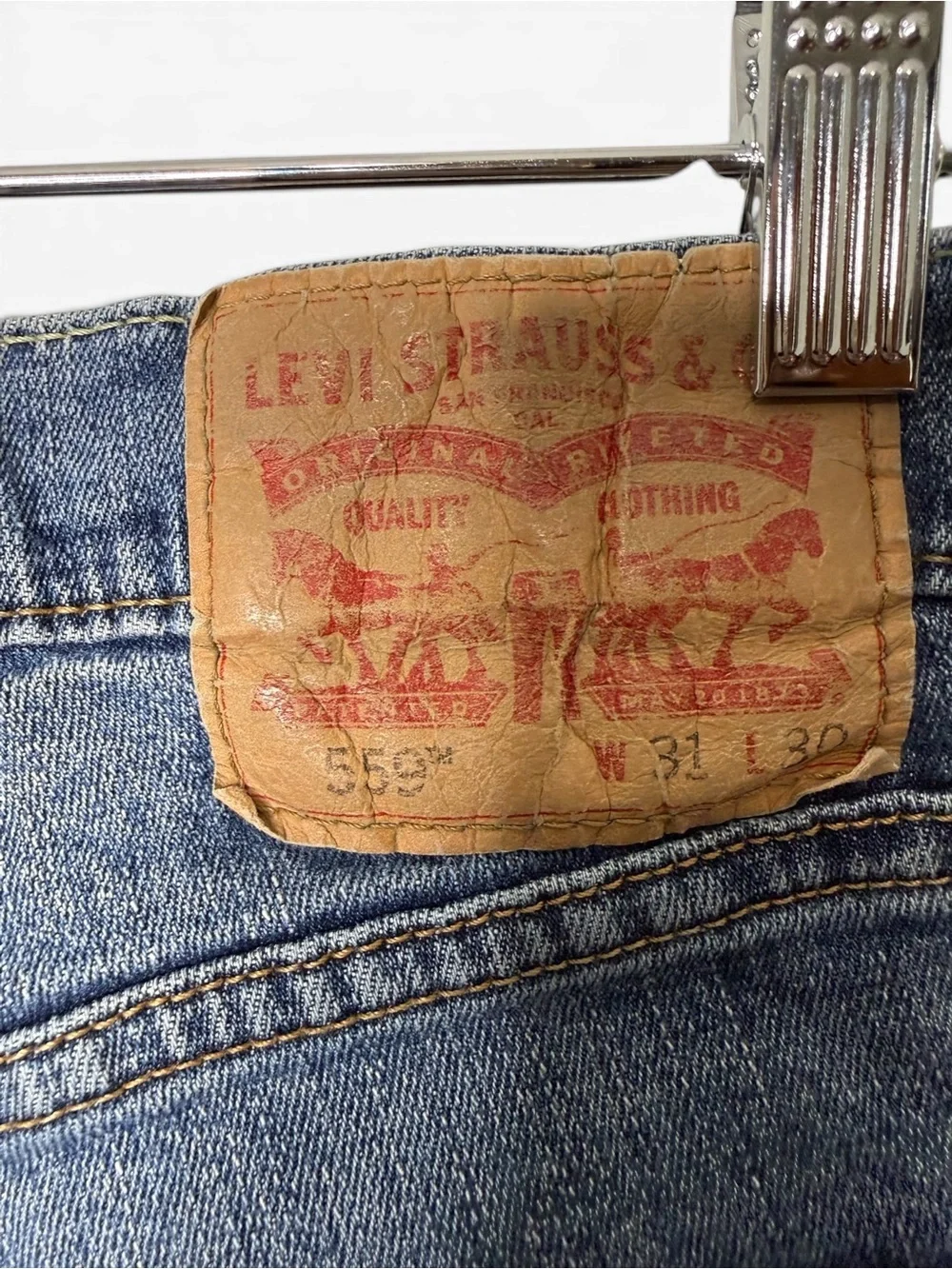 Levi's Blue Size 31x30 559 Relaxed Straight Jeans